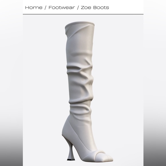 Hanifa Shoes - Hanifa Zoe Boot - Bone 38.5